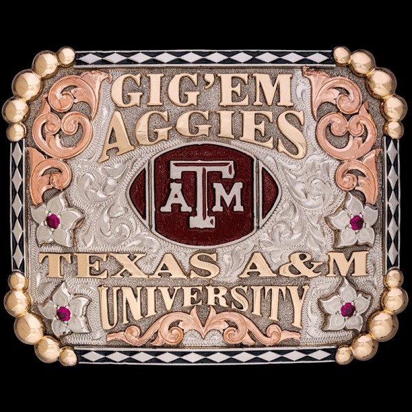 Embrace the spirit of achievement with our Bucky Graduation Buckle! Personalize this trophy buckle with your choice of lettering, figures or custom logo.